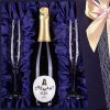 Luxusní dárková kazeta s francouzským šumivým vínem a ručně rytými skleničkami