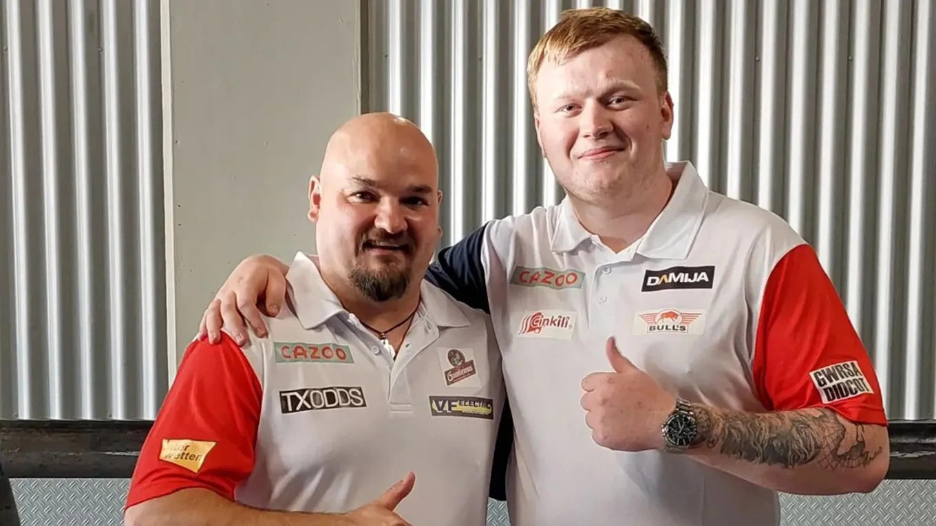 Karel Sedláček a Adam Gawlas na Major turnaji UK Open.