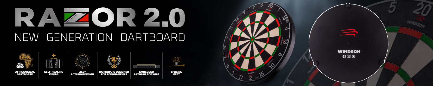 Razor 2.0 - Sisal dartboard