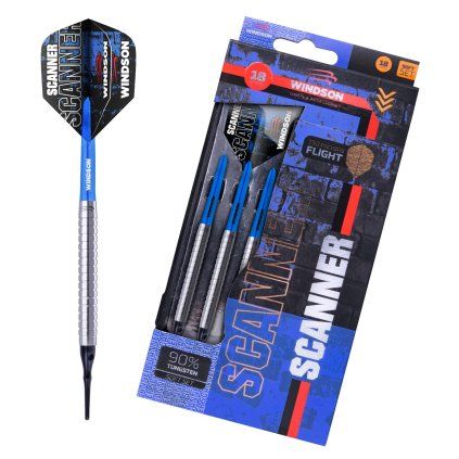 WINDSON SCANNER BLUE 18g 90% Tungsten - Šipky Soft