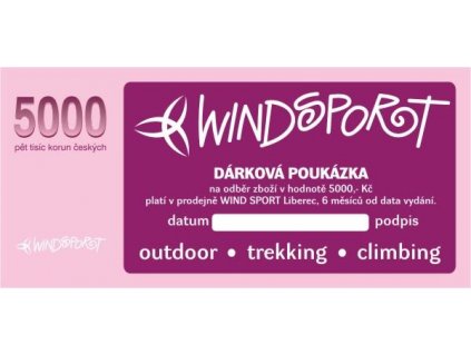 Dárková poukázka 5000,- Kč