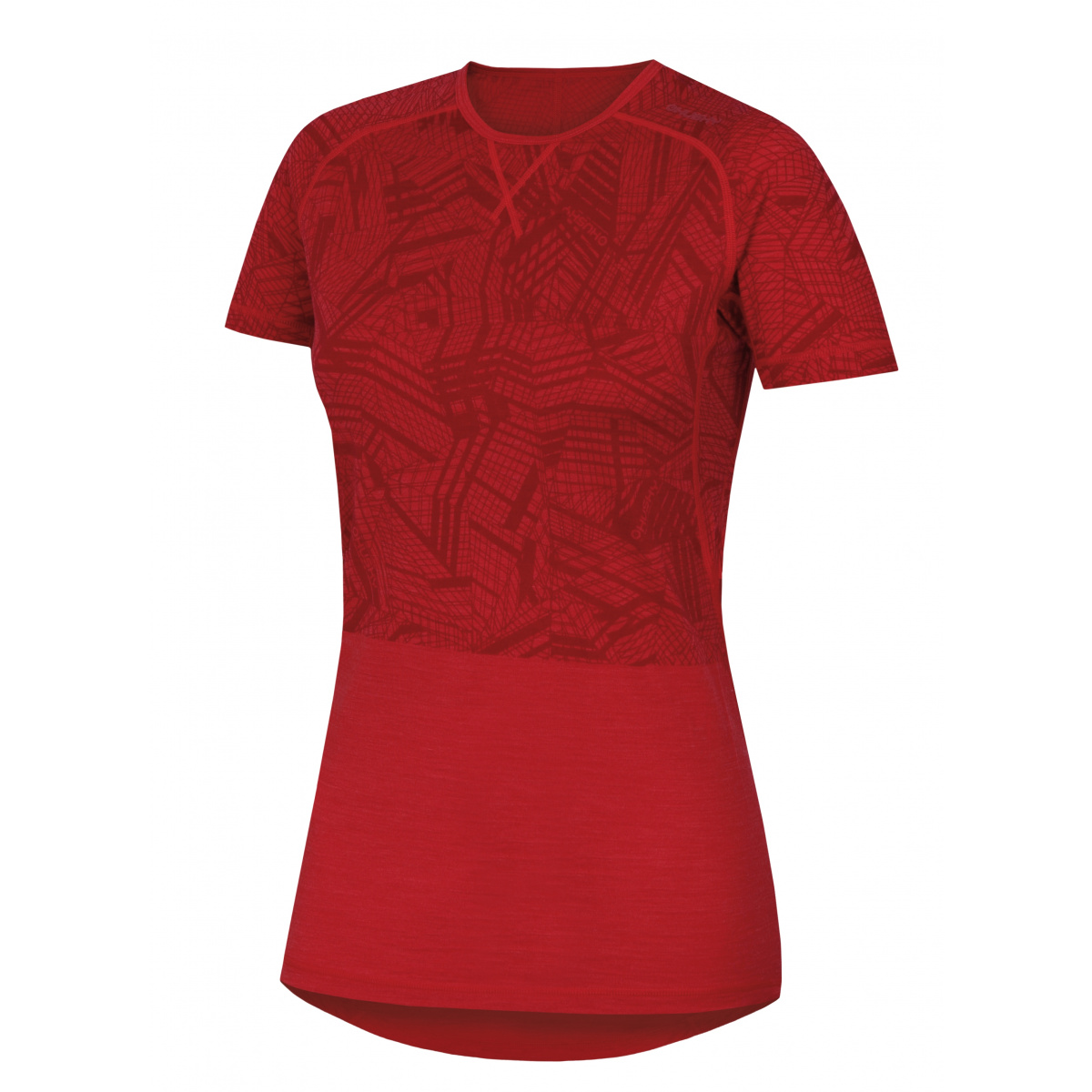 HUSKY MERINO dámské triko KR červená varianta: XL