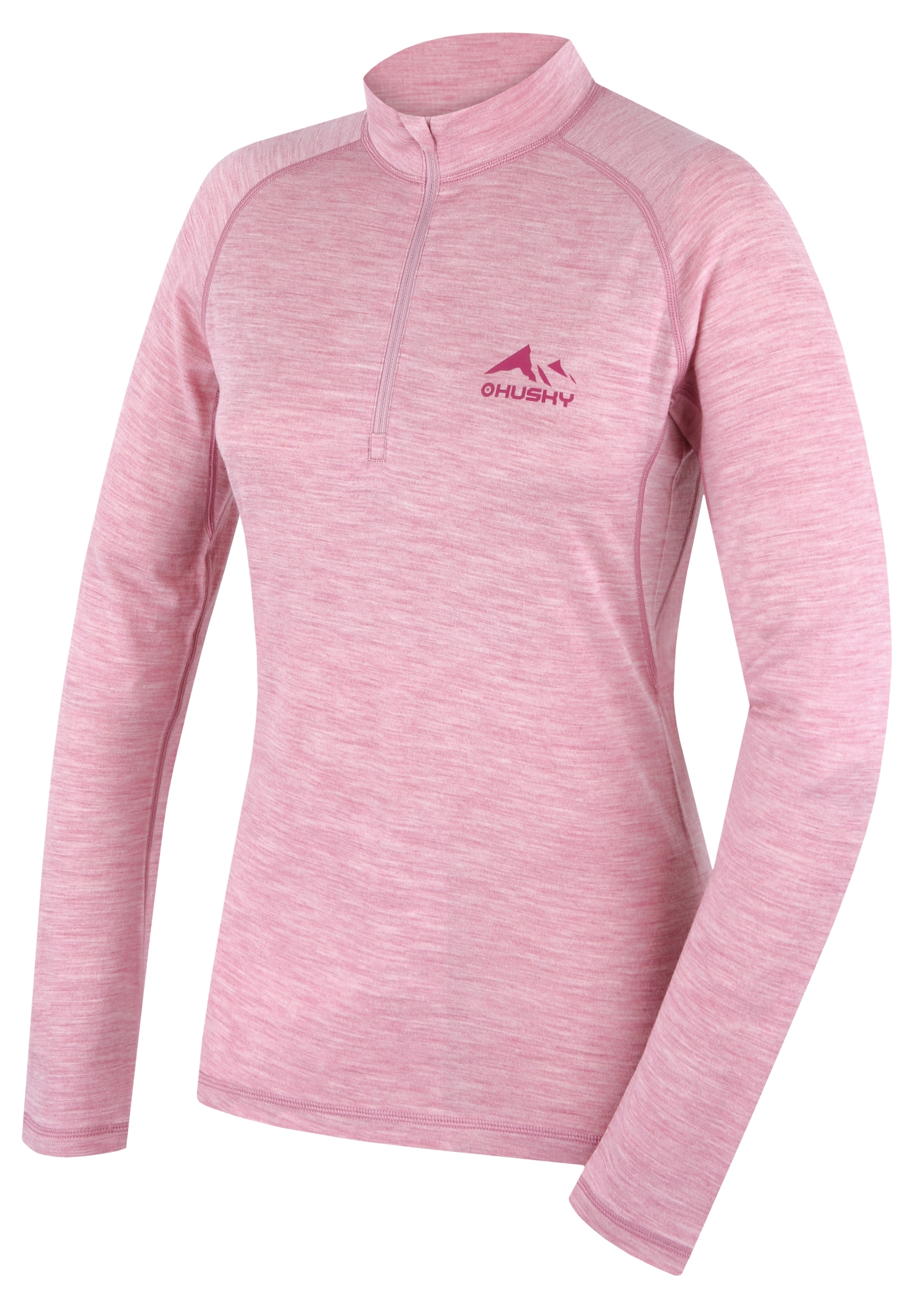 HUSKY MERINO MEROW ZIP L pink triko varianta: XL