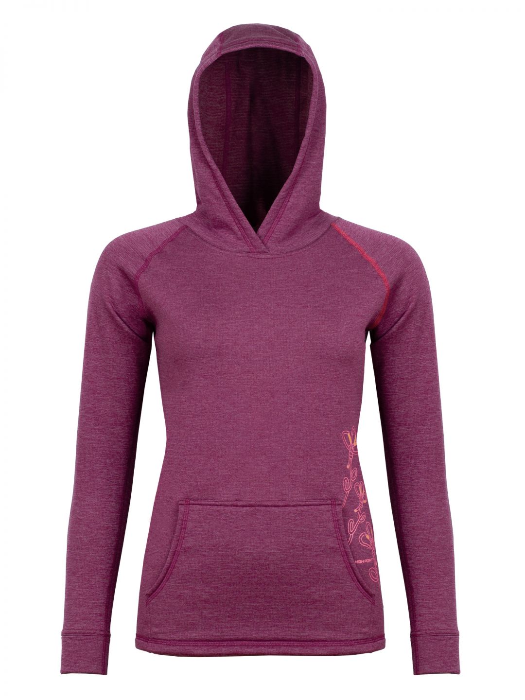 HIGH POINT MOA Merino Lady Hoody Magenta varianta: XS