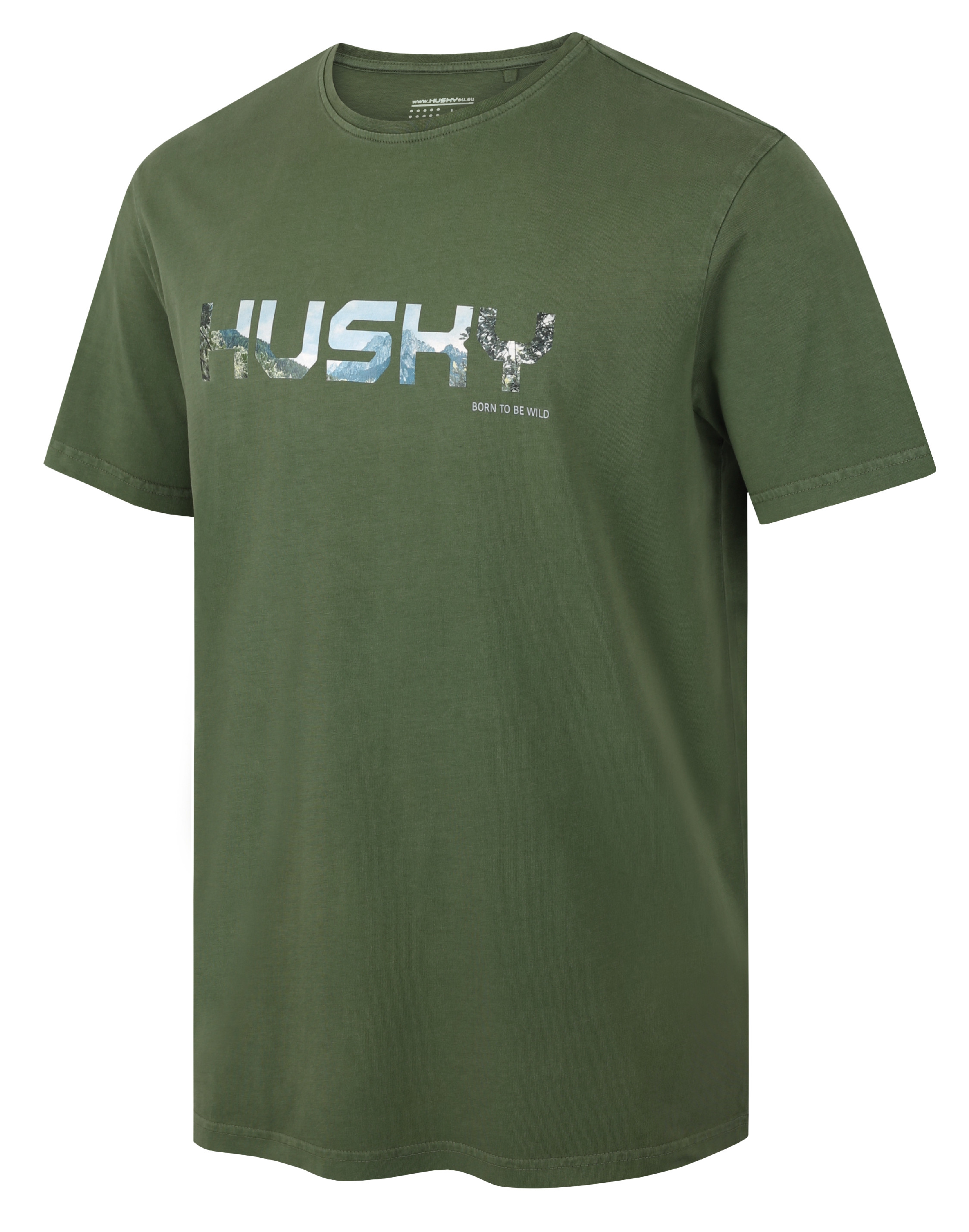 HUSKY TEE WILD M khaki pánské triko varianta: XL