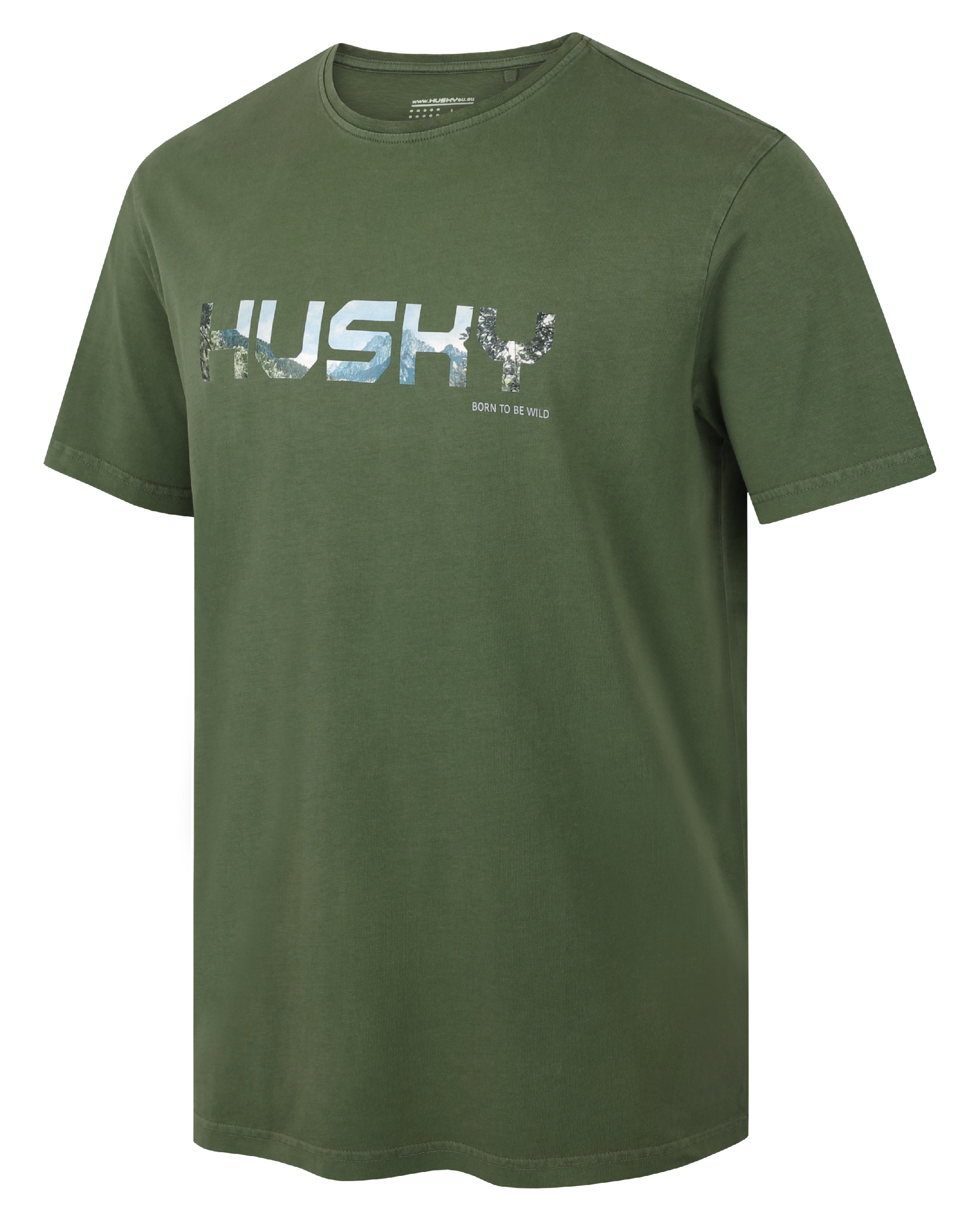 HUSKY TEE WILD M khaki pánské triko varianta: XXXL