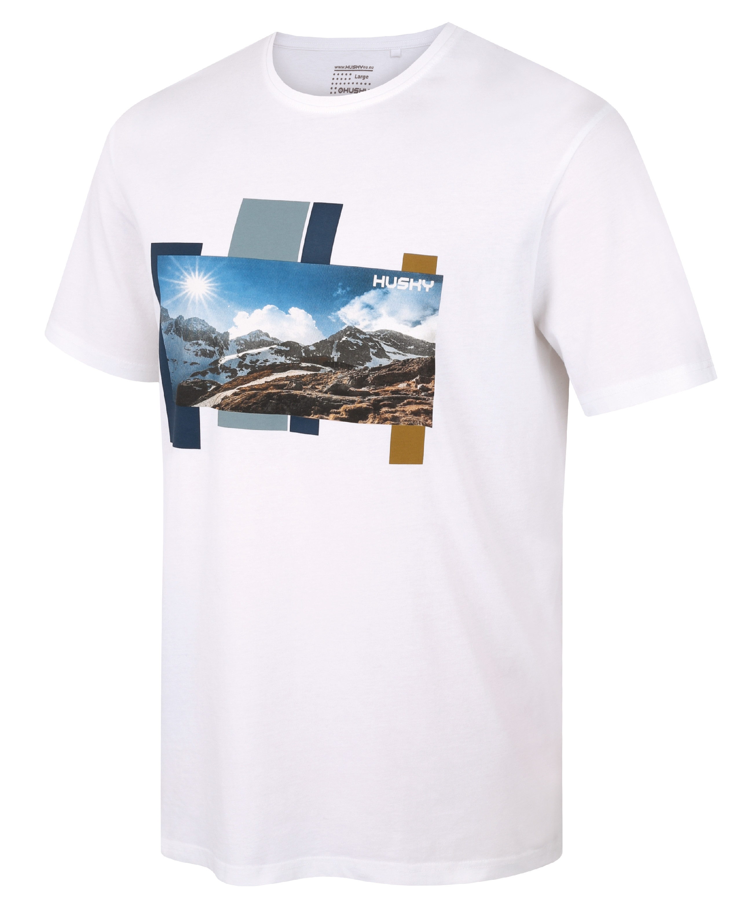 HUSKY TEE SKYLINE M white pánské triko varianta: L