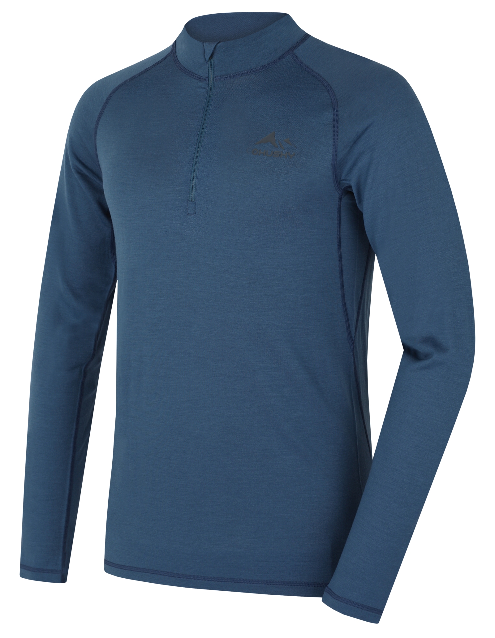 HUSKY MERINO MEROW ZIP M blue triko Velikost: L