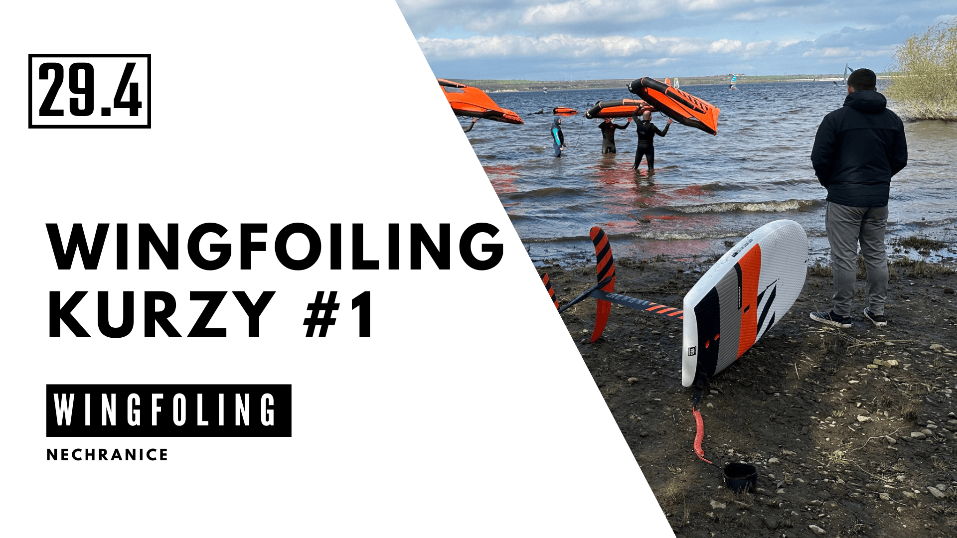 #1 Nechranice 29. 4. - wingfoiling kurz