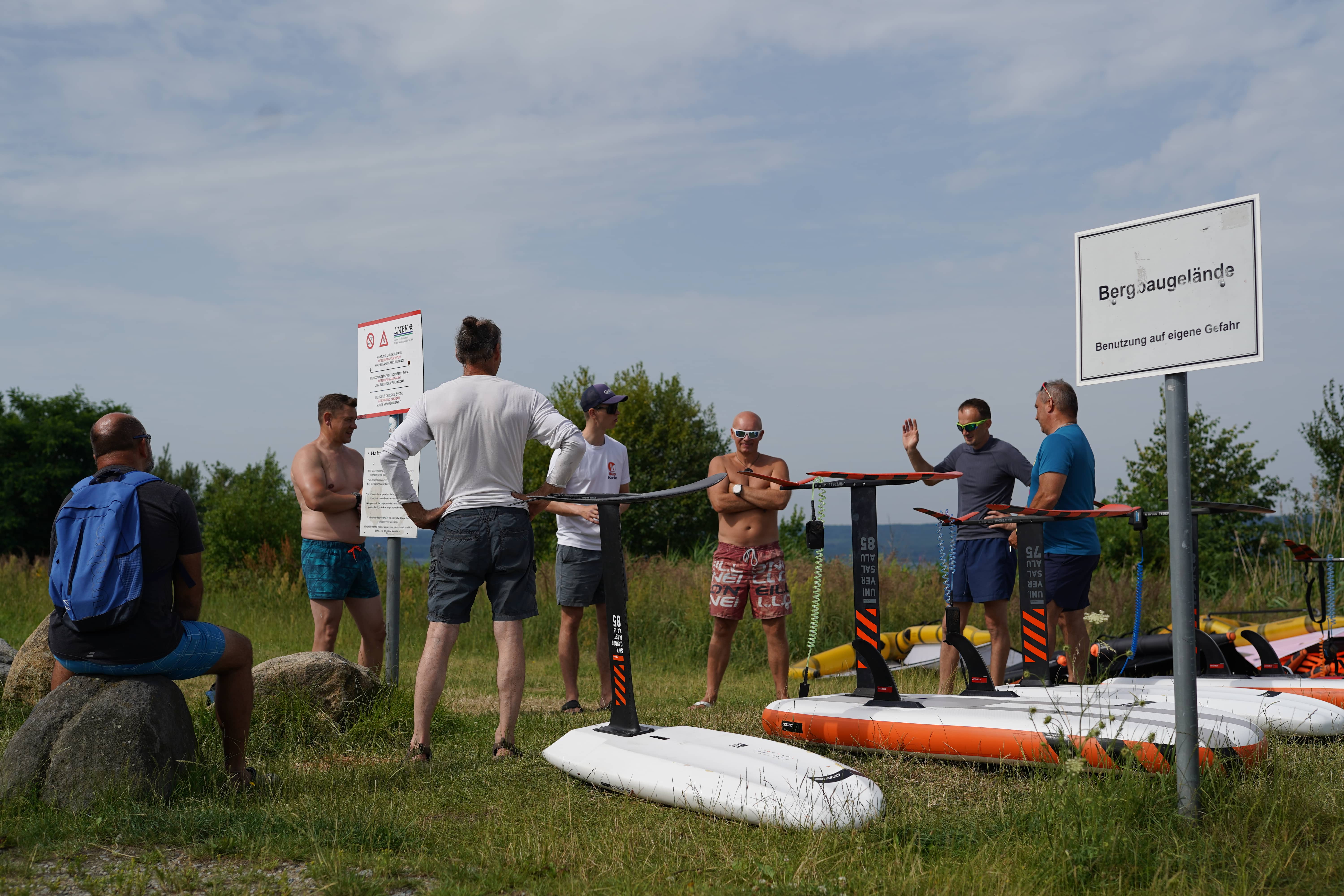 wingfoiling kurz berzdorfer see 1 jak se jezdi