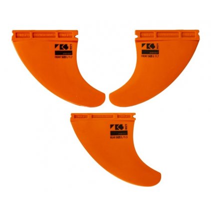 thruster rrd for k4 finy na surfboard windsurfing karlin orange