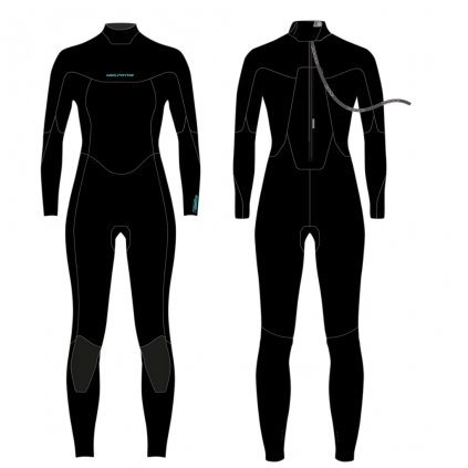 np 22 spark fullsuit back zip windsurfingkarlin black