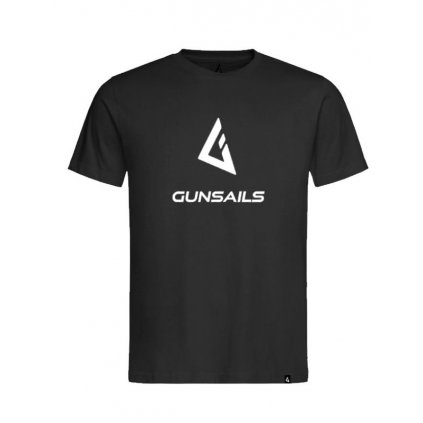 gunsails logo shirt black windsurfingkarlin tricko