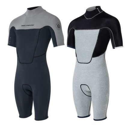 pansky neopren neilpryde rise shorty back zip 2 2 black grey 2024