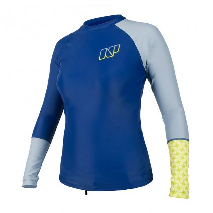 rashguard ladies ls skye rse061 navy grey lime