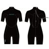 np 22 spark short back zip black windsurfingkarlin