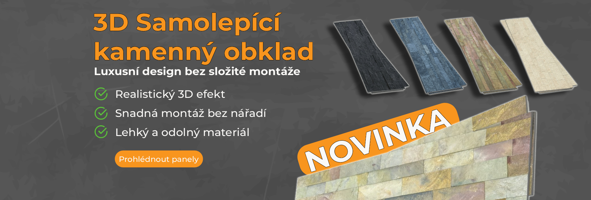 3D Samolepící kamenná dýha