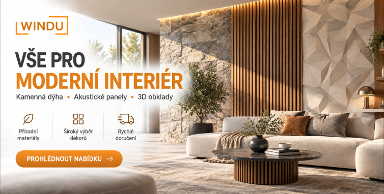WINDU – kamenné dýhy, akustické panely a 3D obklady pro moderní interiéry i exteriéry.