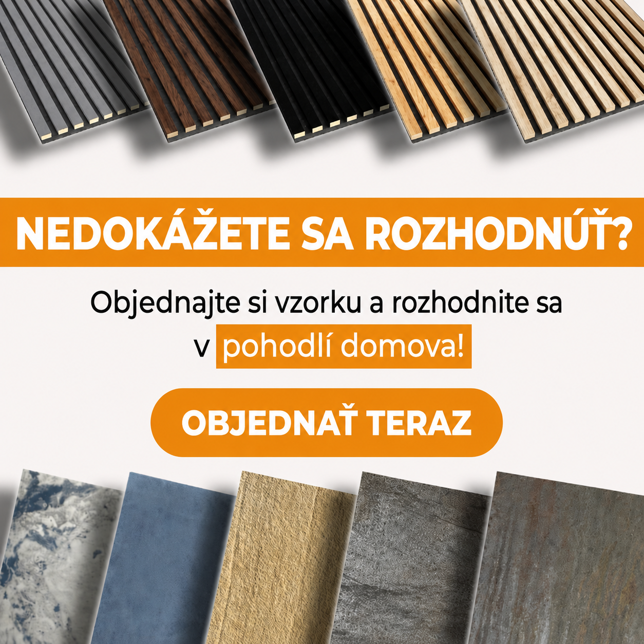 VZORKY KAMENNÁ DÝHA A AKUSTICKY PANEL