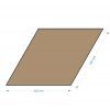 Decorative Wall Panel, Oak Finish, Rhombus