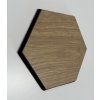 Decorative Wall Panel, Oak Finish, Hexagon