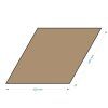 Set of 9 Decorative Wall Panels, Walnut Finish, Rhombus