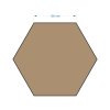 Dekorativní obklad na stěnu, Mech, Hexagon