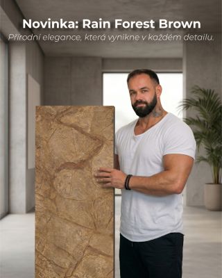 Novinka, která promění každý prostor. Kamenná dýha Rain Forest Brown – pravý kámen v moderní podobě. ✔️ Přírodní vzhled ✔️...