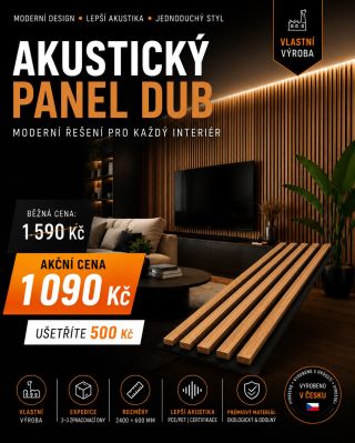 🏡✨ Hledáte způsob, jak dodat interiéru moderní vzhled a zároveň zlepšit akustiku místnosti? Akustický panel Dub spojuje...