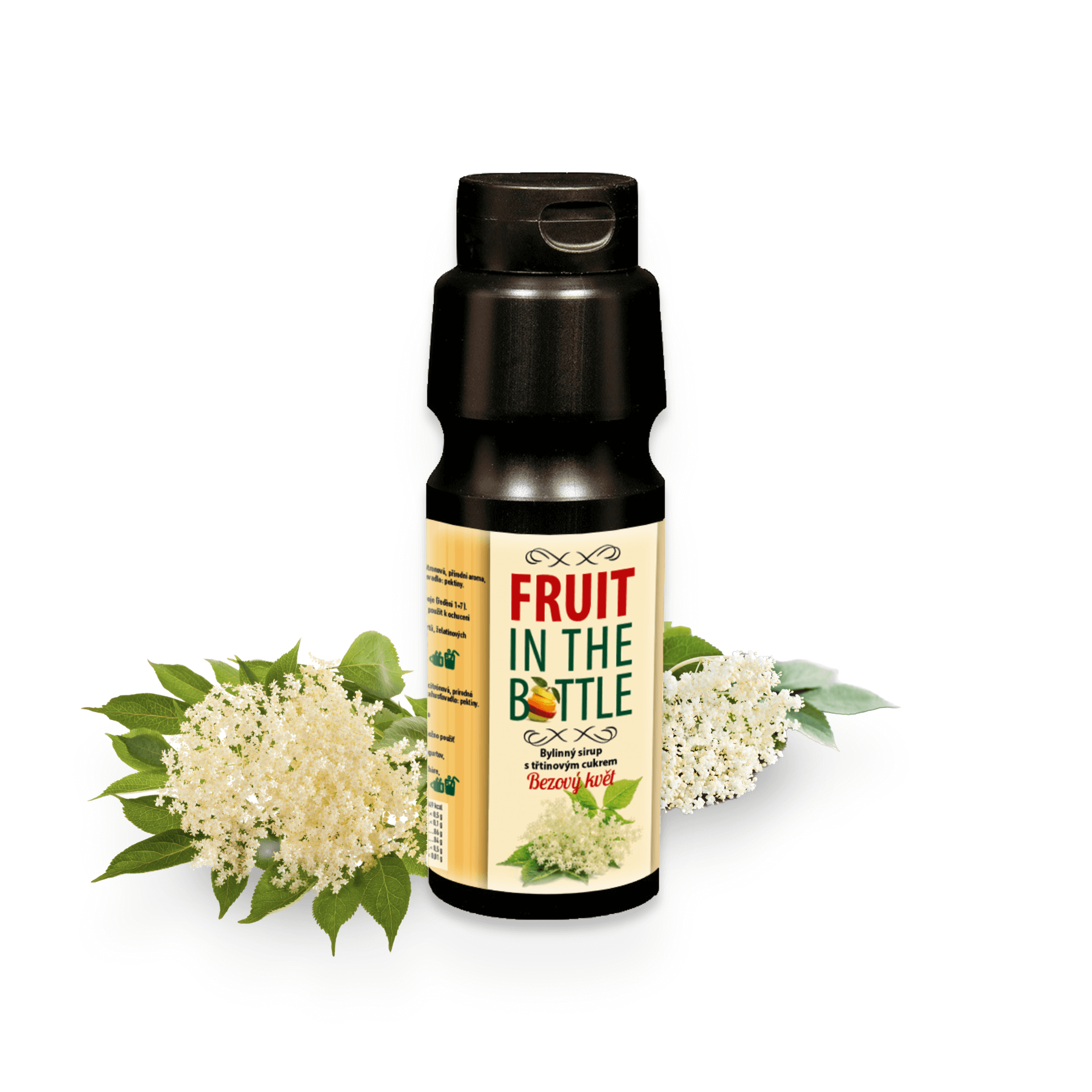 FRUJO Sirup Fruit in the Bottle – Bezový květ, 750 ml | Přírodní sirup do sody