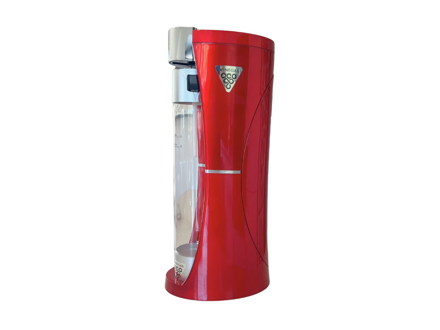 SANELI Výrobník perlivých nápojů WineGAS Slim Red, lahev 1l s odhlečovacím uzávěrem