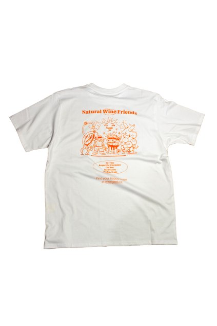 Natural Wine Friends - Tričko, bílé