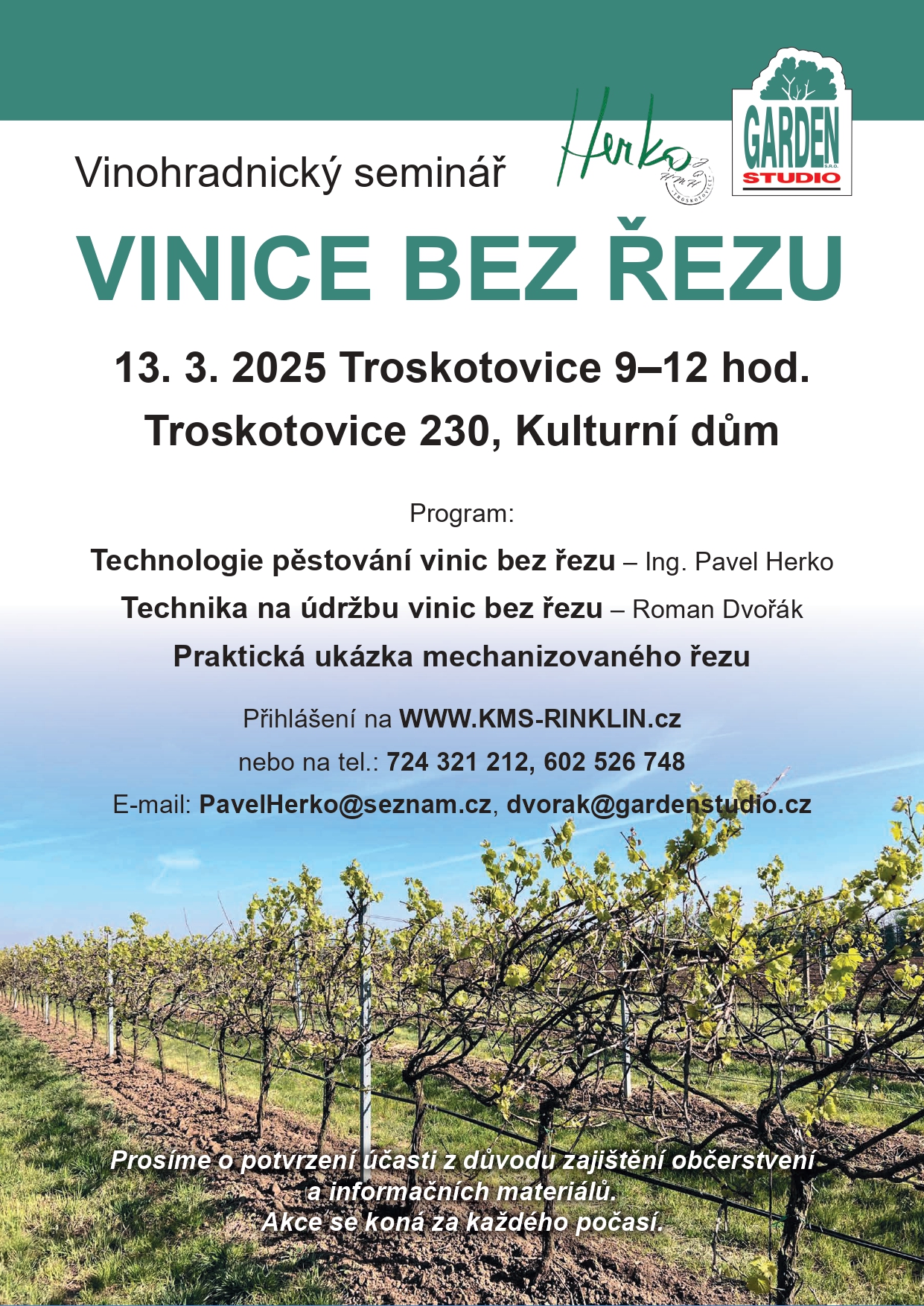 Vinice bez řezu 13. 3. 2025