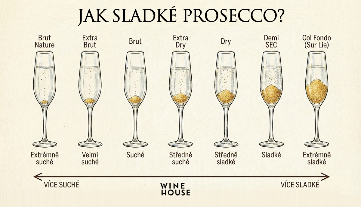 Jak sladké prosecco? (infografika)