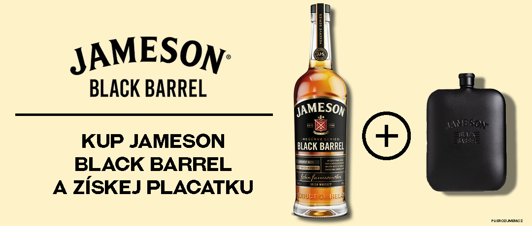 Jameson Black Barrel + placatka zdarma