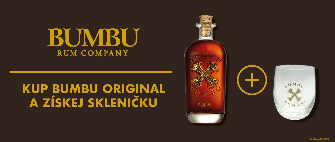 Bumbu rum + sklenice zdarma