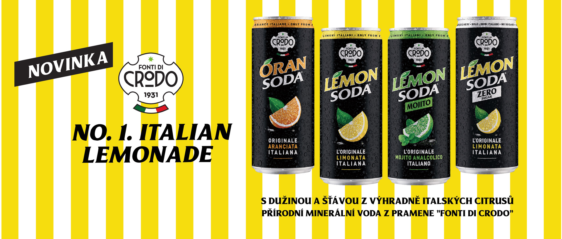 CRODO - autentická, osvěžující, přírodní italská limonáda