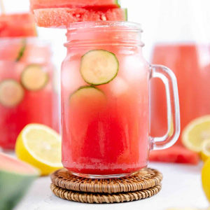 Osvěžující melounovo-okurková limonáda s melounovým sirupem Giffard