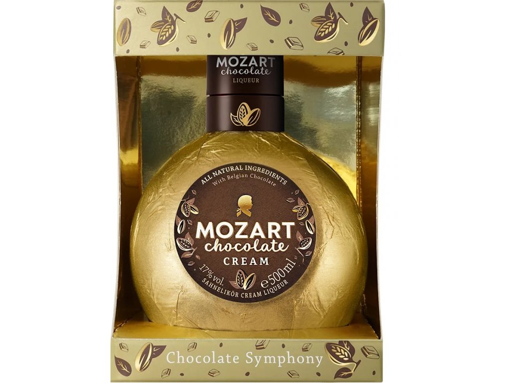 Gold 17%, Cream, Gift 0,5l Mozart Chocolate box,