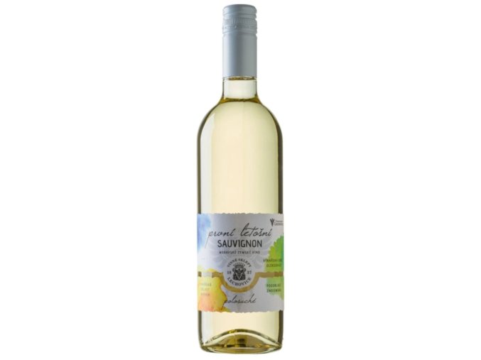 PRVNÍ LETOŠNÍ Sauvignon 2025, polosuché, Lechovice, 0,75l