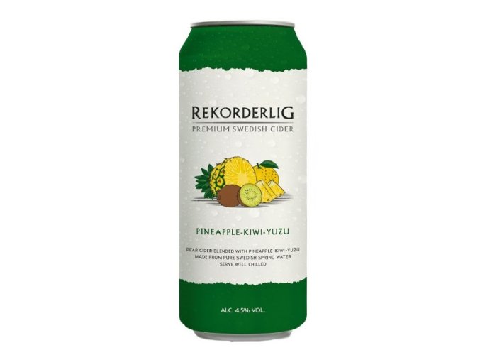 Rekorderlig Cider Ananas kiwi yuzu, plech, 4,5 , 0,5l