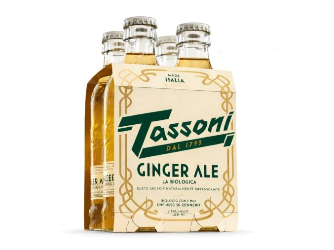 tassoni ginger ale 4x180ml