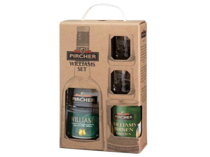 Pircher Williams, dárkový set, 40%, 0,7l