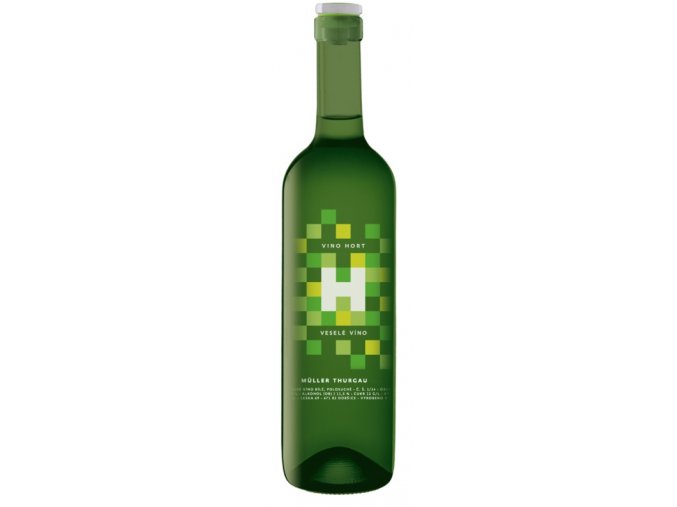 Veselé víno Muller Thurgau, 2018, polosuché, Hort, 0,75l