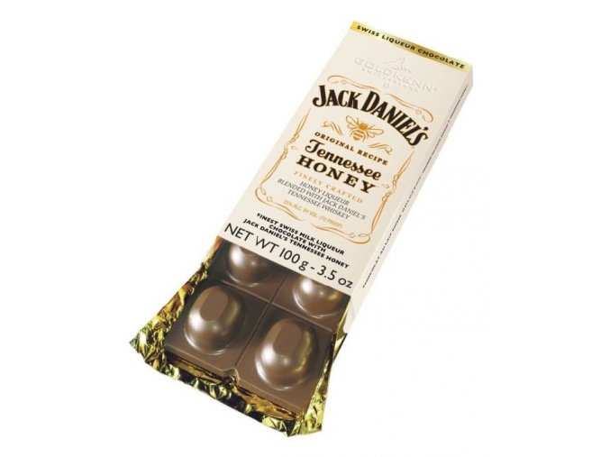 Goldkenn mléčná čokoláda plněná Whisky Jack Daniel's Honey, 100g