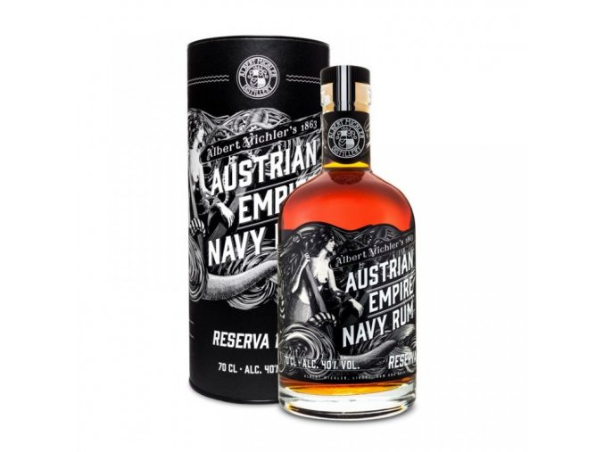 Austrian Empire Navy Rum Reserva 1863 + tuba, 0,7l