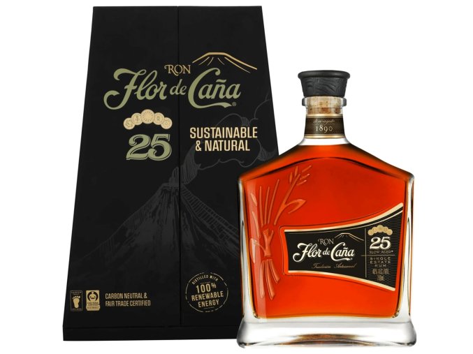 flor de cana 25 y o 0 7l