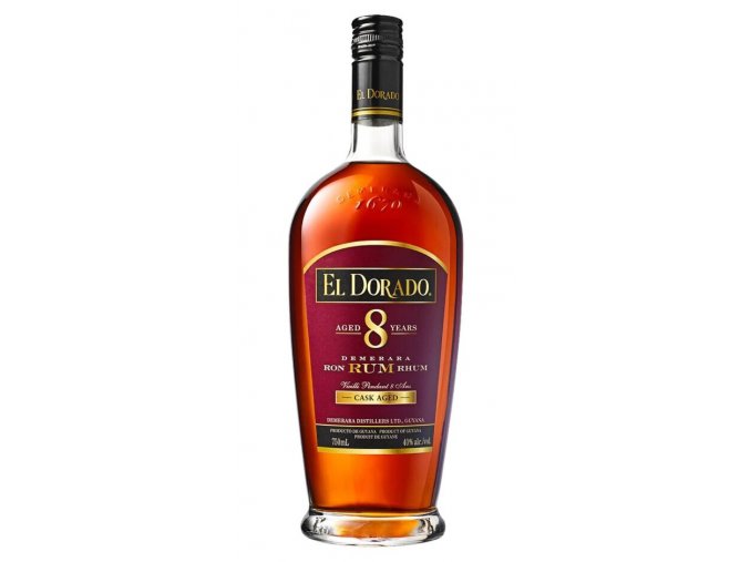 El Dorado 8 YO Rum, 40%, 0,7l