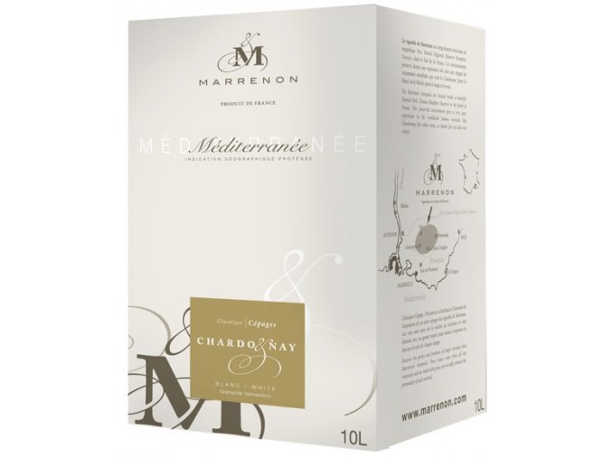 Marrenon Chardonnay IGP, bag in Box, 10l