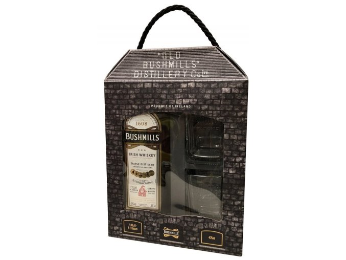 Bushmills Original + 2 sklenice, Gift Box, 40%, 1l